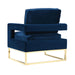 Avery Navy Velvet Chair - UK - Home And Beyond