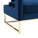 Avery Navy Velvet Chair - UK - Home And Beyond