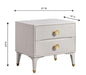 Divine White Nightstand - UK - Home And Beyond