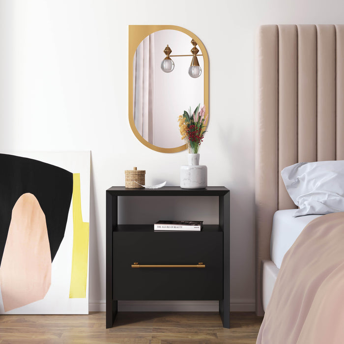 Libre Black Nightstand - UK - Home And Beyond