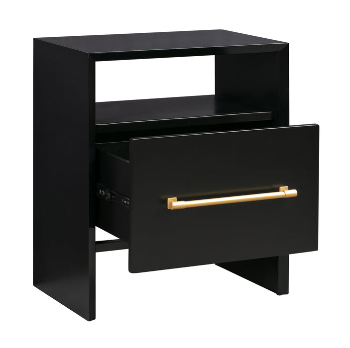 Libre Black Nightstand - UK - Home And Beyond