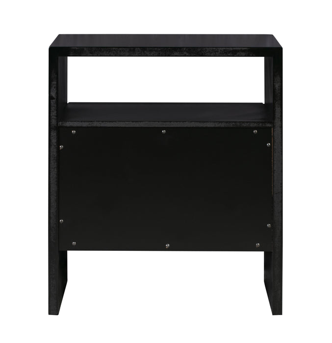 Libre Black Nightstand - UK - Home And Beyond