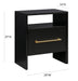 Libre Black Nightstand - UK - Home And Beyond