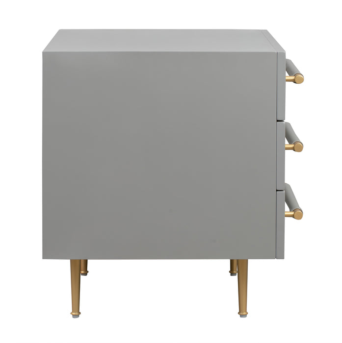 Trident Grey Nightstand - UK - Home And Beyond
