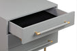 Trident Grey Nightstand - UK - Home And Beyond