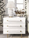 Trident White Nightstand - UK - Home And Beyond