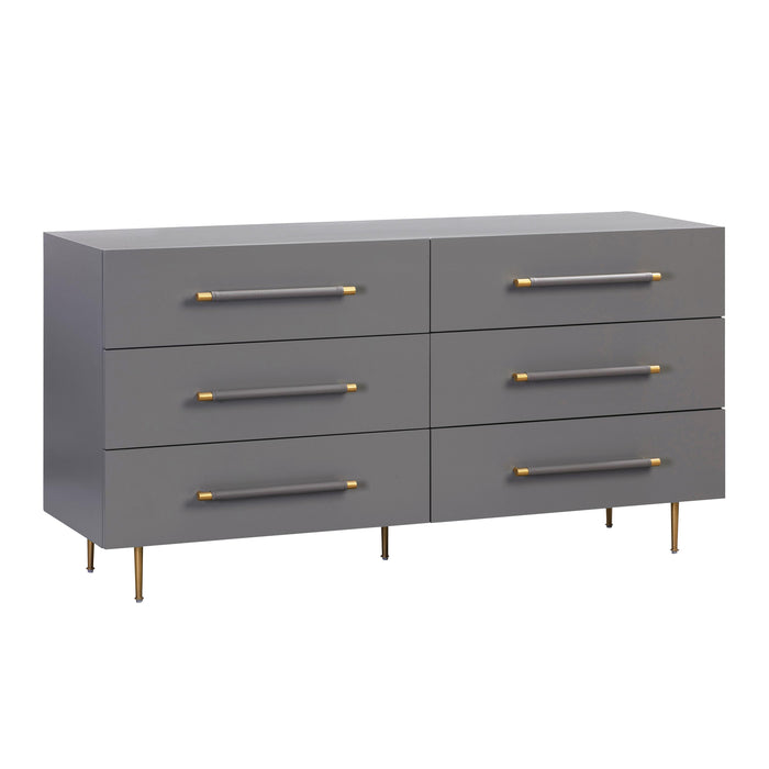 Trident Grey 6 Drawer Dresser image