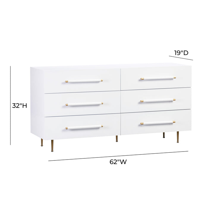 Trident 62" 6-Drawer Dresser