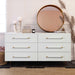 Trident White 6 Drawer Dresser - UK - Home And Beyond