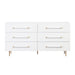 Trident White 6 Drawer Dresser - UK - Home And Beyond