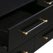 Trident Black 6 Drawer Dresser - UK - Home And Beyond