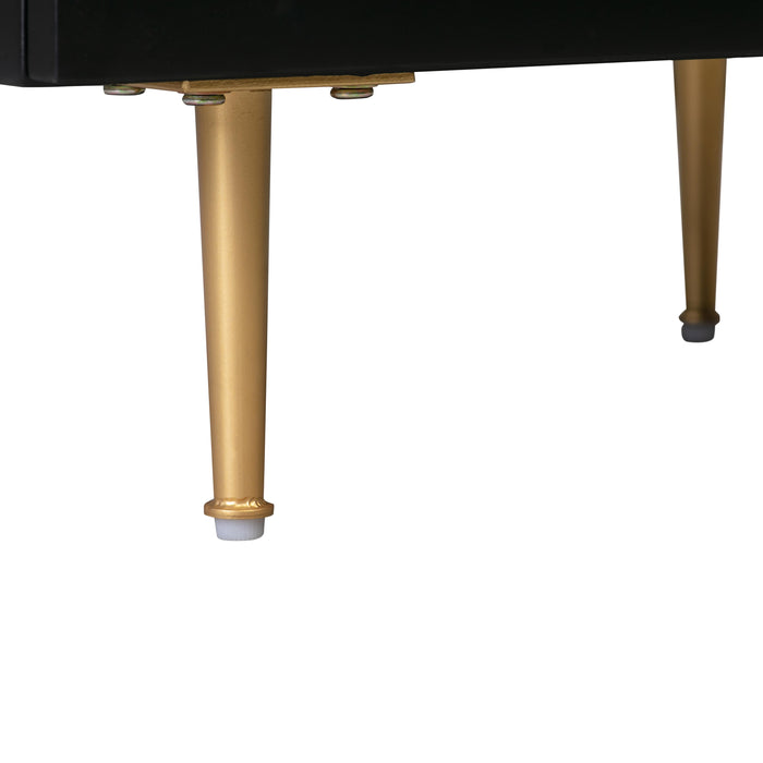 Trident Black 6 Drawer Dresser - UK - Home And Beyond