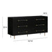 Trident Black 6 Drawer Dresser - UK - Home And Beyond