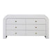 Hump 6 Drawer White Dresser - UK - Home And Beyond