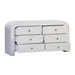 Hump 6 Drawer White Dresser - UK - Home And Beyond