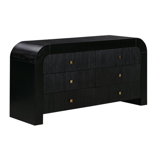 Hump 6 Drawer Black Dresser - UK - Home And Beyond