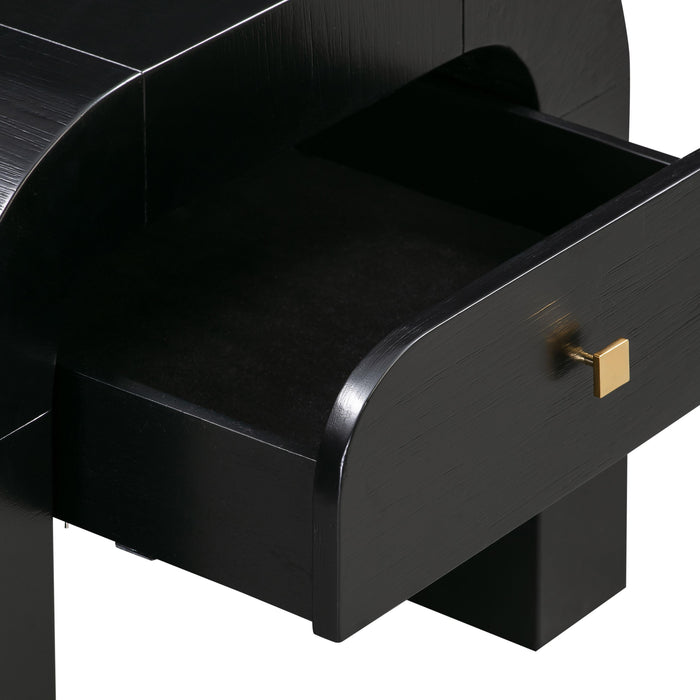 Hump Black Nightstand - UK - Home And Beyond