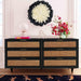 Sierra Noir 6 Drawer Dresser - UK - Home And Beyond