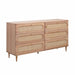 Carmen Cane 6 Drawer Dresser - UK - Home And Beyond