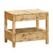 Brandyss Natural Burl Nightstand - UK - Home And Beyond