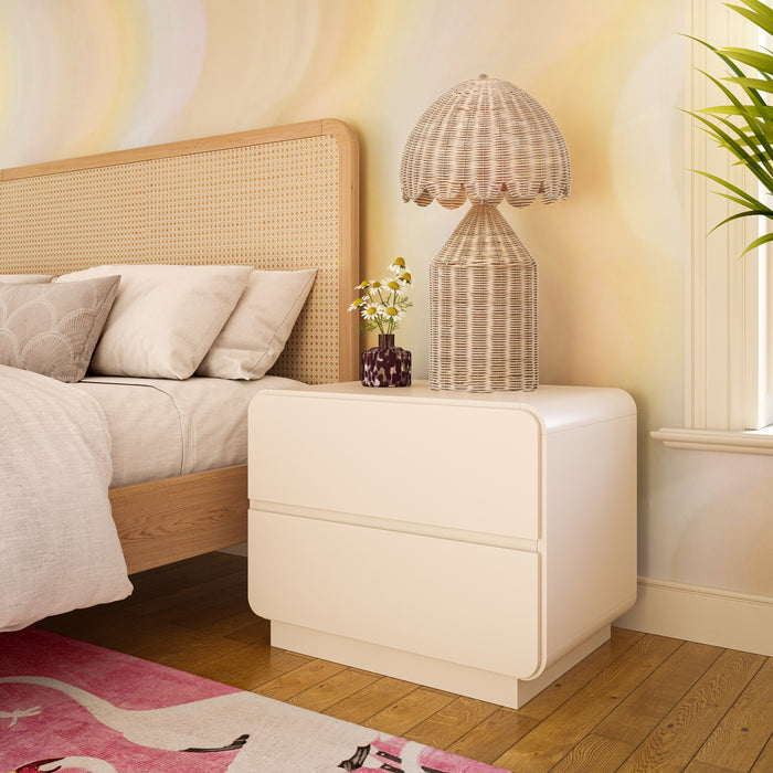 Sagura Cream Nightstand - UK - Home And Beyond