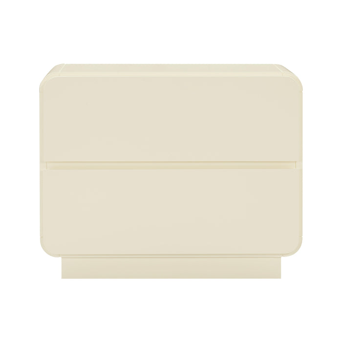 Sagura Cream Nightstand - UK - Home And Beyond