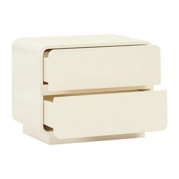 Sagura Cream Nightstand - UK - Home And Beyond