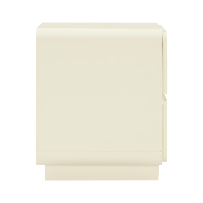 Sagura Cream Nightstand - UK - Home And Beyond