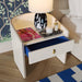 Collins Cream Lacquer Nightstand - UK - Home And Beyond