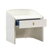 Collins Cream Lacquer Nightstand - UK - Home And Beyond