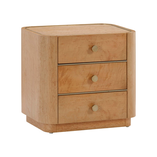 Abigail Natural Birdseye Maple Nightstand - UK - Home And Beyond