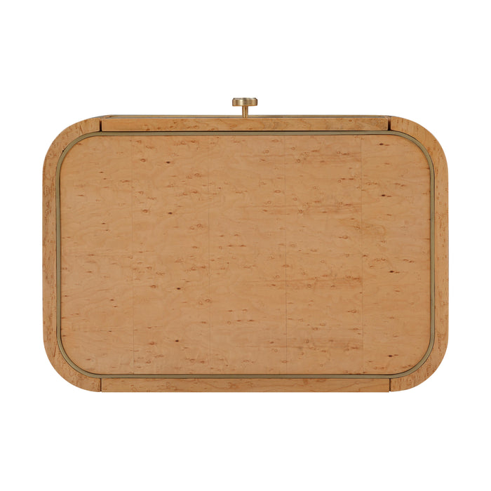 Abigail Natural Birdseye Maple Nightstand - UK - Home And Beyond