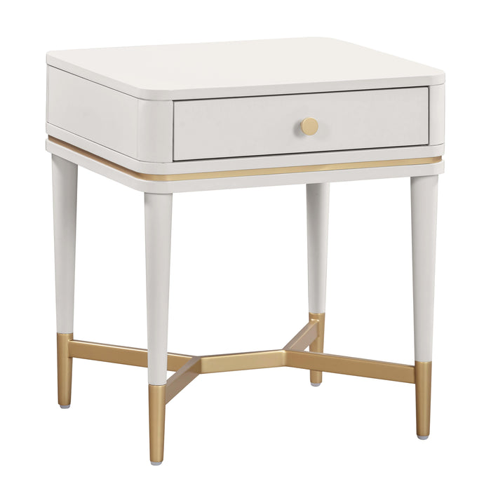Julieta Cream Nightstand - UK - Home And Beyond