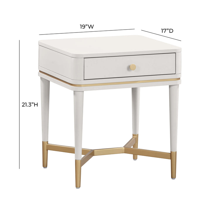 Julieta Cream Nightstand - UK - Home And Beyond