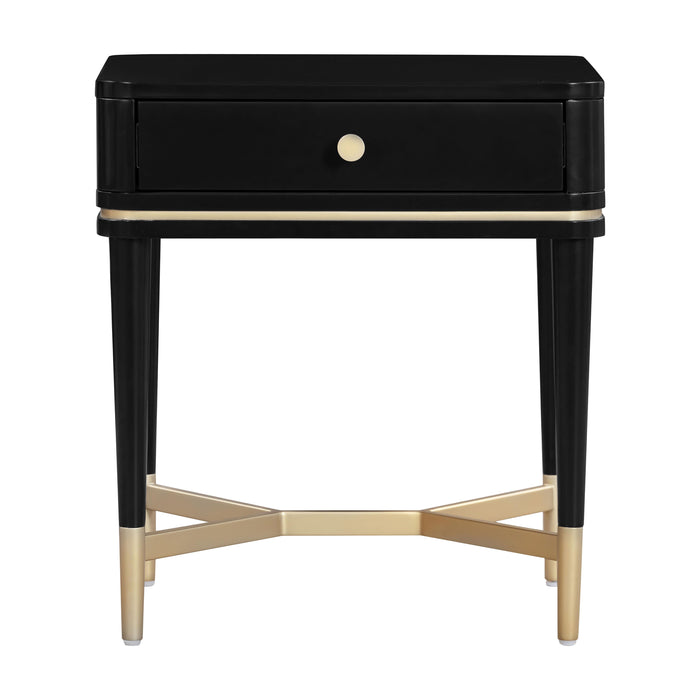 Julieta Black Nightstand - UK - Home And Beyond