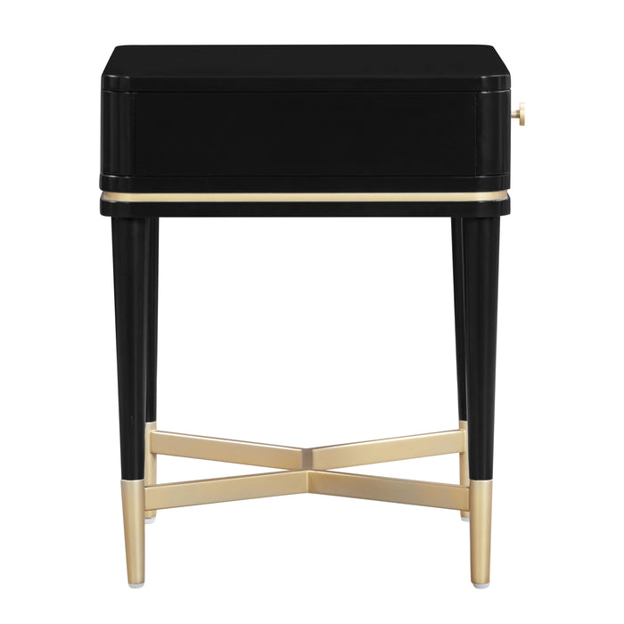 Julieta Black Nightstand - UK - Home And Beyond