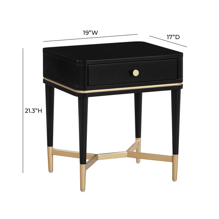 Julieta Black Nightstand - UK - Home And Beyond