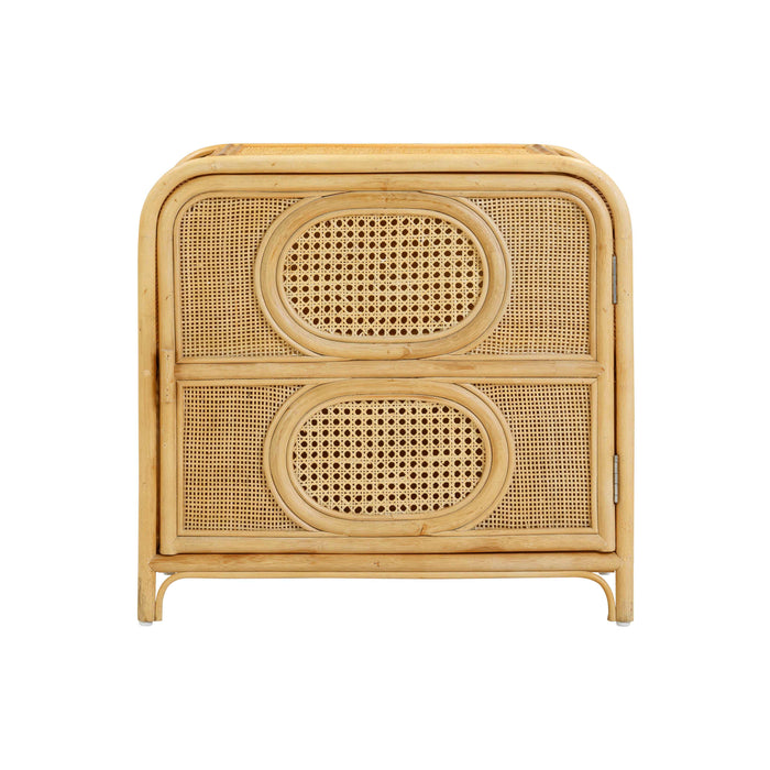 Tina Natural Rattan Nightstand - Home And Beyond