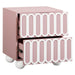 Tori Motif Mauve Nightstand - UK - Home And Beyond