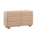 Tammy Taupe 6-Drawer Dresser - Home And Beyond