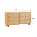 Grappa Natural Wood & Rattan Wavy Dresser - Home And Beyond
