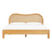 Grappa Natural Wood & Rattan King Bed - Home And Beyond