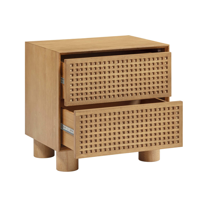 Miles Natural Wood Nightstand - Home And Beyond