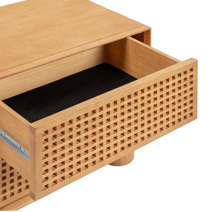 Miles Natural Wood Nightstand - Home And Beyond