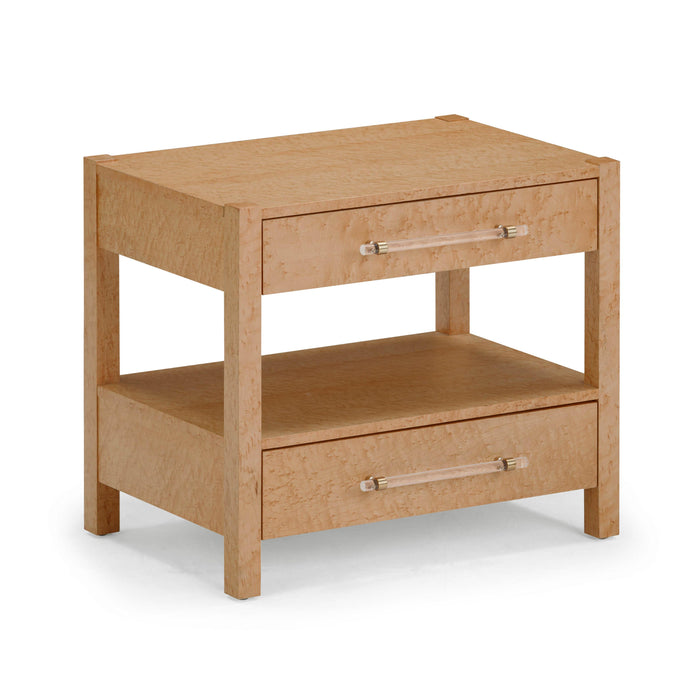 Brandyss Birdseye Maple 2-Drawer Nightstand - Home And Beyond