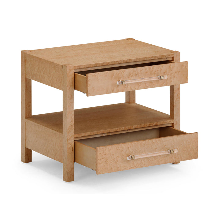 Brandyss Birdseye Maple 2-Drawer Nightstand - Home And Beyond