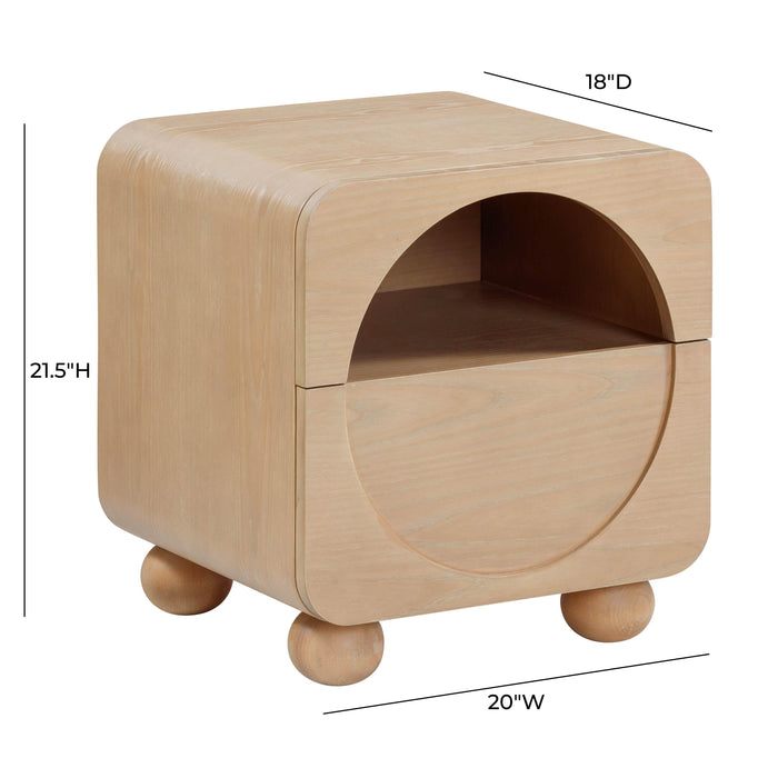 Moonrise Natural Ash Nightstand - Home And Beyond