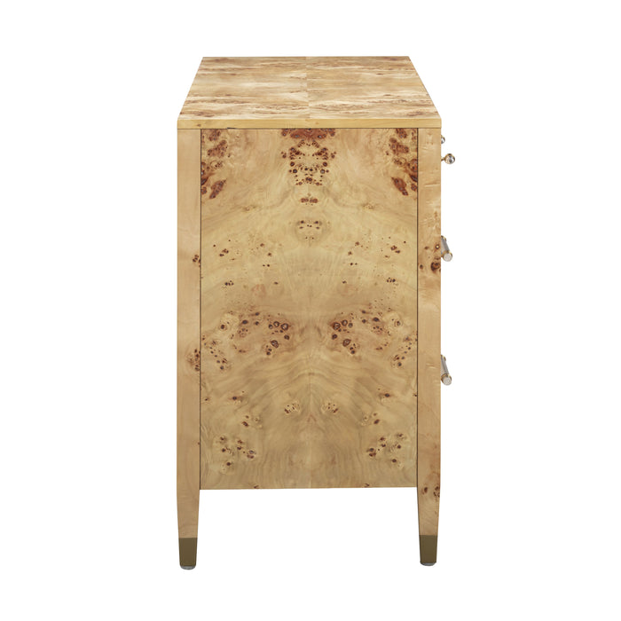 Brandyss 62" Burl 7-Drawer Dresser - Home And Beyond