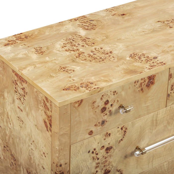 Brandyss 62" Burl 7-Drawer Dresser - Home And Beyond