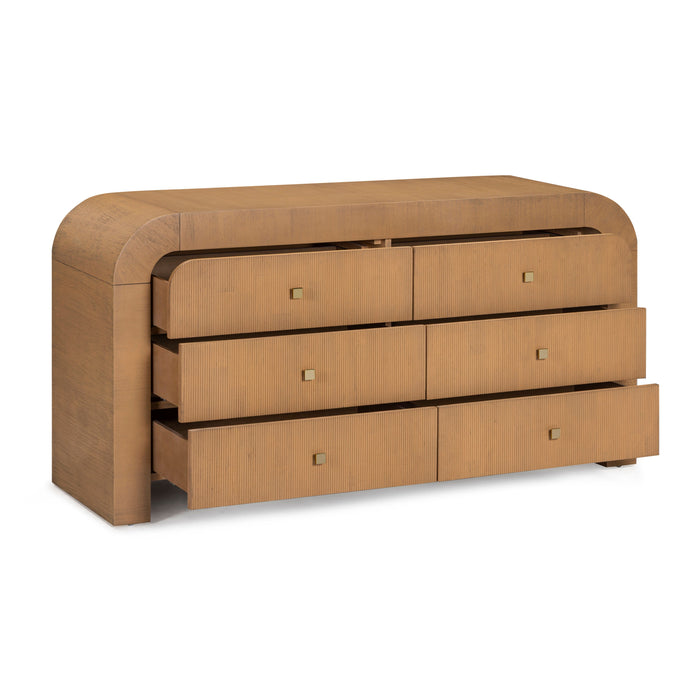 Hump 62" Arched 6-Drawer Dresser - Home And Beyond